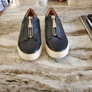 Frye leather sneakers with zipper